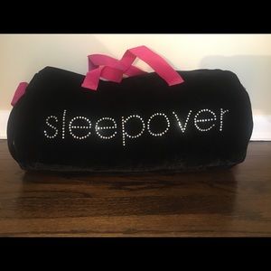 Beacon Street Girls velvet sleepover travel bag